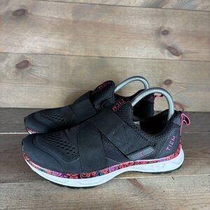 tiem slipstream womens size 7.5 cycling shoes black floral pink athletic sneaker